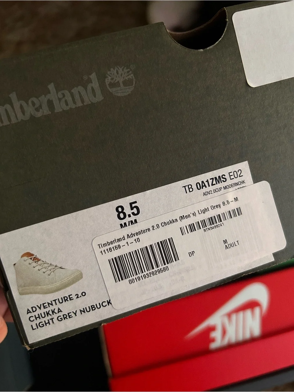 Timberland Off-White Leather Chukka